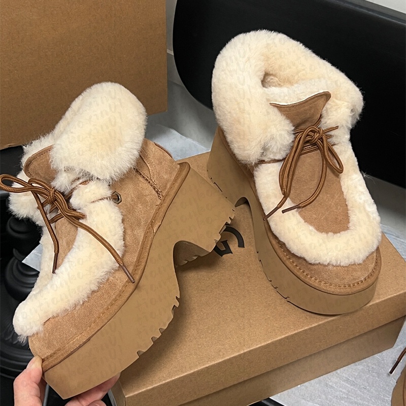 Designer Shoes Short II Classic Ultra Mini Boots Snow Boot Platform Women Men Fur Sheepskin Tasman Tazz Chestnut Sand Mustard Seed boot