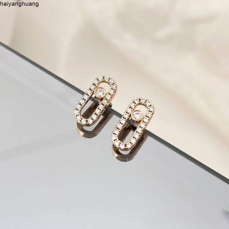 Stud classic designer fashion diamondencrusted square stud earrings for womens daily wear luxury jewelry daily wear accessory gift for giving busine