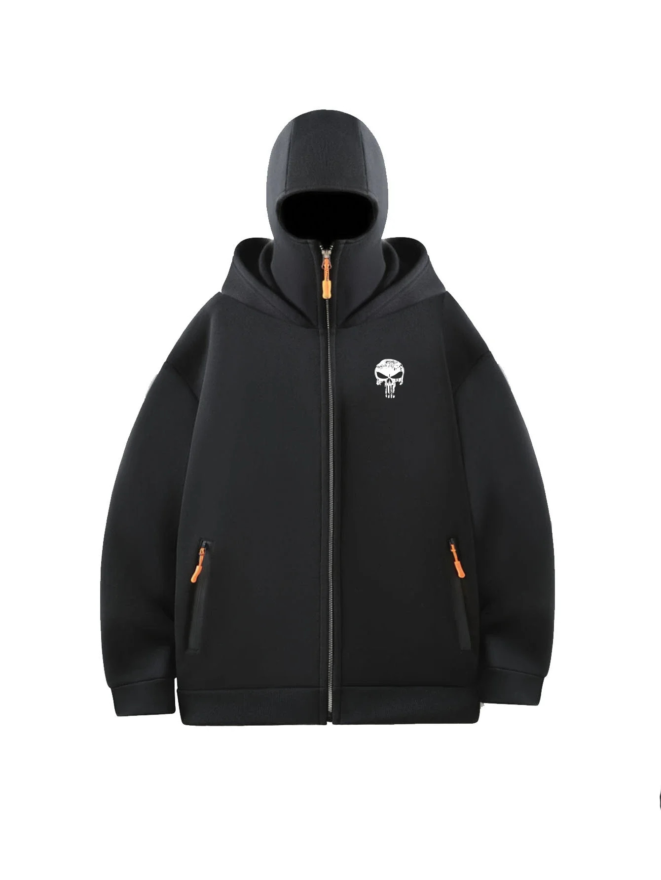Felpa con cappuccio passamontagna da uomo mezza zip felpa con doppio cappuccio in pile unisex autunno inverno vestito caldo per uomo donna 251209