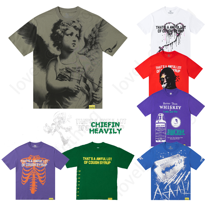 Designer Thats a awful lot of caugh syrup T Shirt Fashion Classic Mens Tshirt Beach Hipster Fabric Stree Printing High Quality Hip Hop Cough Tee cou