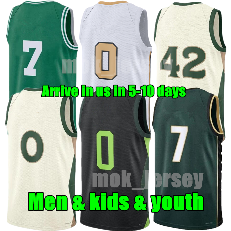 Custom 0 Jayson Tatum 2025-2026 City Edition Personnalisez le maillot de basket-ball 33 Larry Bird 4 Jrue Holiday Brown 11 Payton Pritchard Stitc