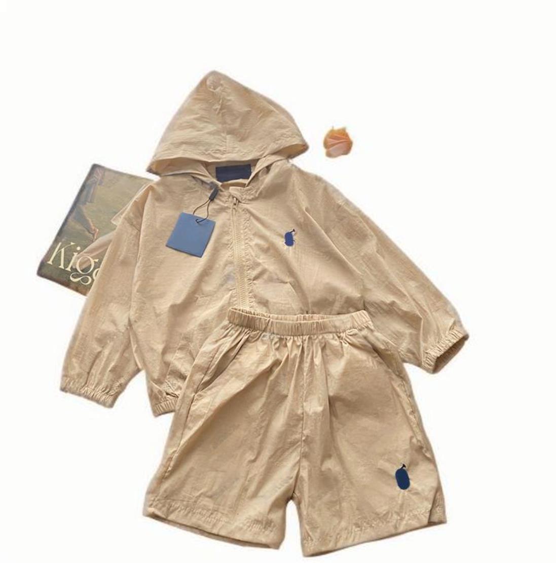 Piece Clothing Hooded Sets Designer Baby 2 Shorts Set Kids Luxury Summer Clothes For Boys Girls - Soft Cotton Tracksuit With Jacket Shorts Collectio