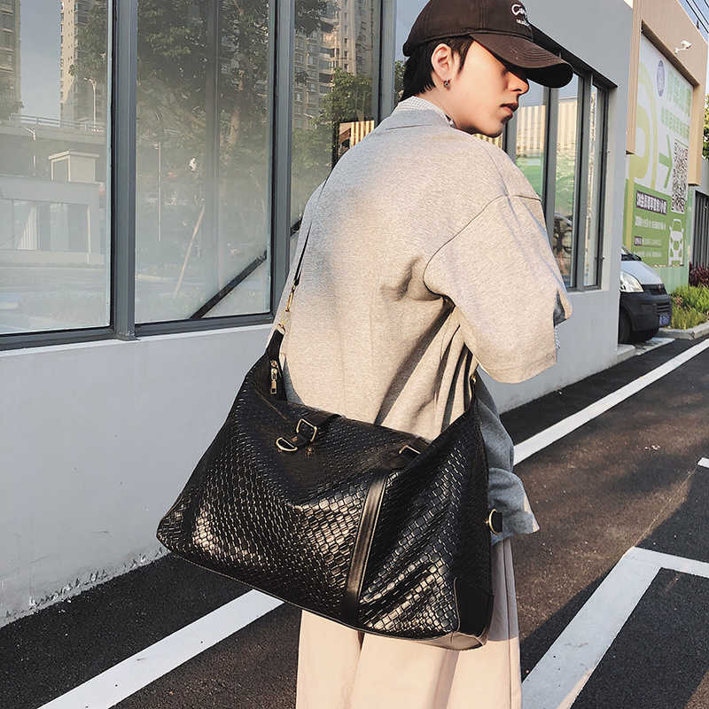 2025 New High-end Travel Bag Woven Large Capacity Commuting Fashion Single Shoulder Handbag