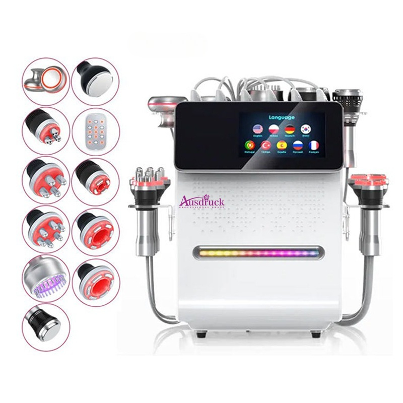 80K 11in1 RF Vacuum Ultrasonic Cavitation Body Slimming Machine Multi Function Beauty Equipment for Salon Home Skin Tightening