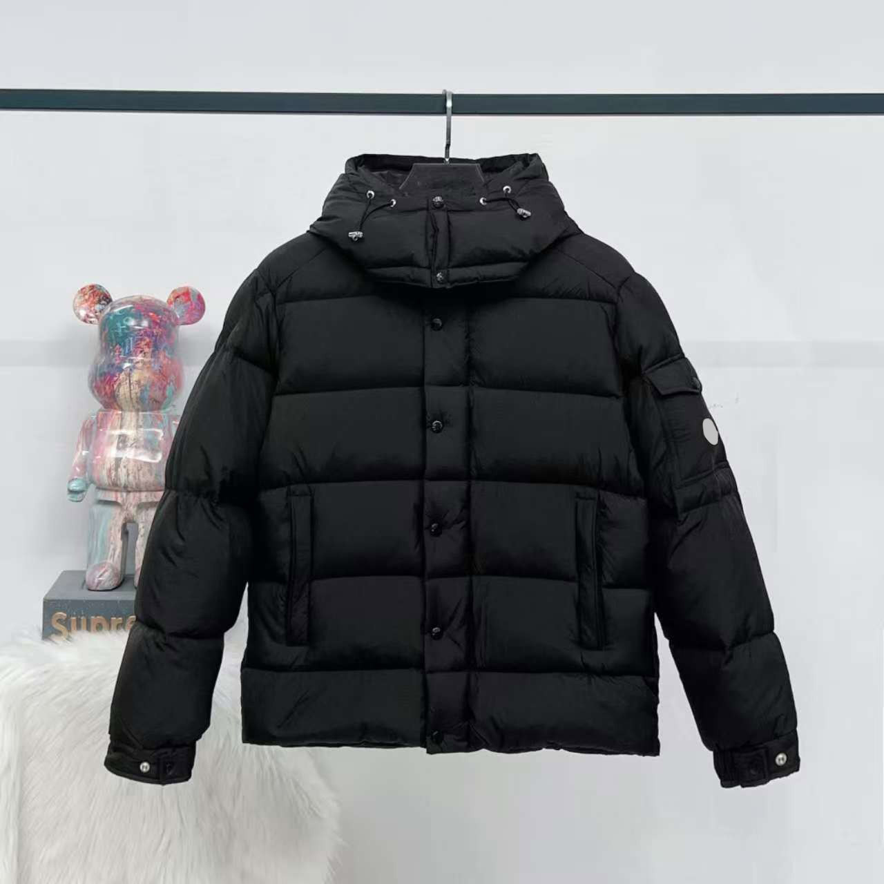 Men's plus size Outerwear Coats puffer Jacket designer down jacket hoodie suit hooded casual fashion color stripe printing top quality wild bre