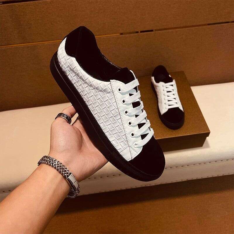 European Summer New Low-top Breathable Casual Sneakers Men's Trendy Korean Style Wear-resistant Versatile White Shoes Men