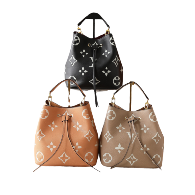 Designer Womens Leather Shoulder bags embossing totes Handbag Purse Crossbody Bag bucket Handbags Tote bag Wallets Luxury Composite Bag 44022