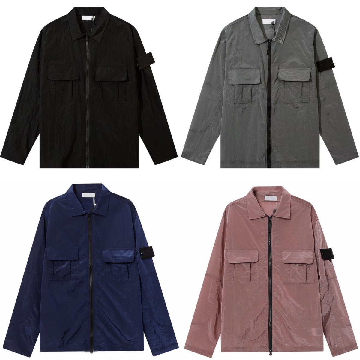 chemise homme Men shirt button up shirt Mens cotton loose-fitting shirt High-quality classic style sun protection clothing emblem men's women&#