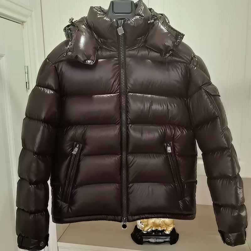 classic arm pocket badge men down jacket outdoor fashion men puffer jacket winter man doudoune size 1--6
