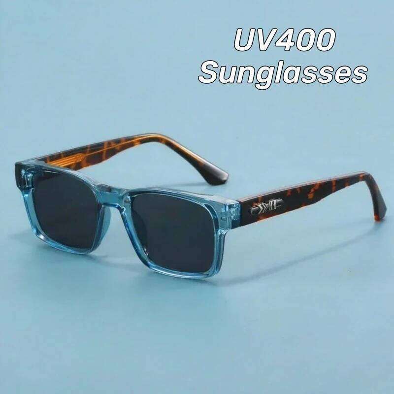 New Women's Advanced Ultra Light Coarse Frame Fashion Square Sunglasses Men Trendy Outdoor Driving Shades Uv400 Protection