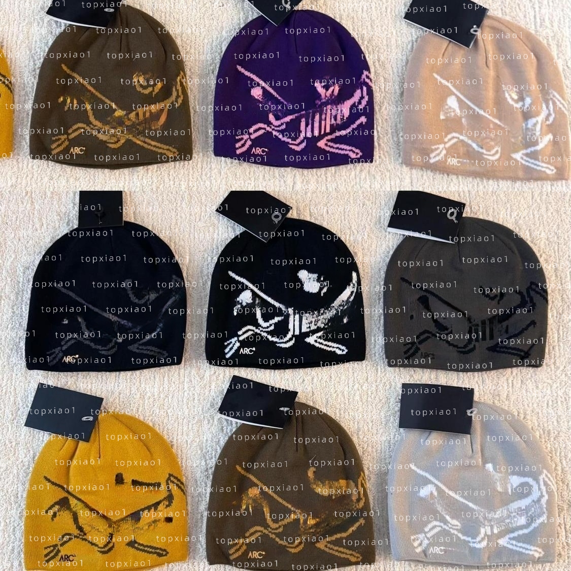Designer Hat ARC Beaine Women's Winter Hat Casquette Luxury Men's Bird Head Toque Wool String Knitted Fleece Beanie Designer Arc Hat Arc c