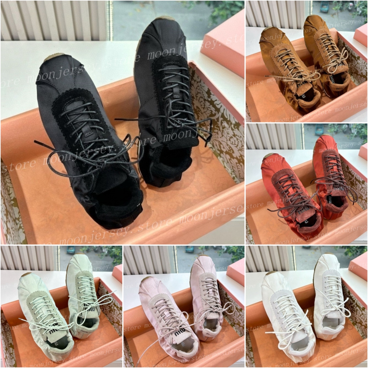 10A Premium Designer Silk Thin Soled Shoes Women Outdoor Sports Sneakers Leisure Shoe Luxury Running Style 33963