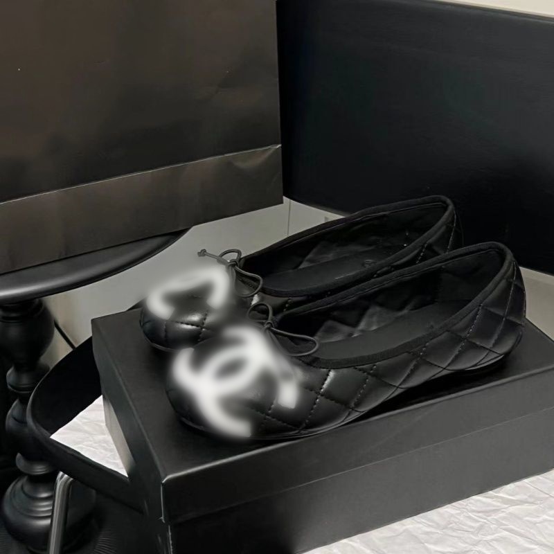 Ultra soft bow flat versatile genuine leather ballet shallow toe women's single shoes-image-1112292166