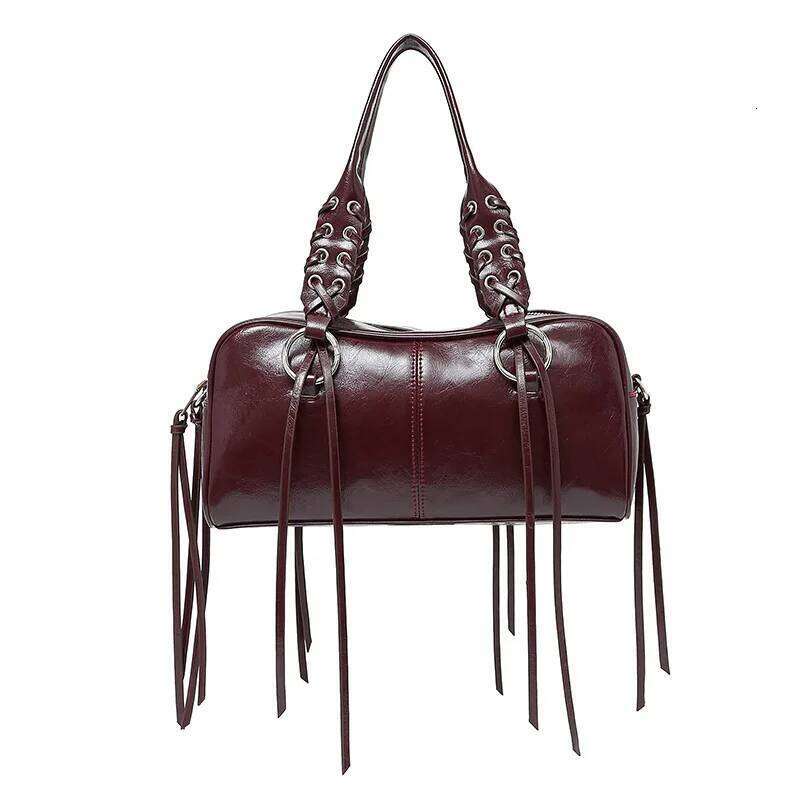 Women Rivet PU Leather Shoulder Winter Short Handle Crossbody Bag Luxury Designer New Handbags And Purses
