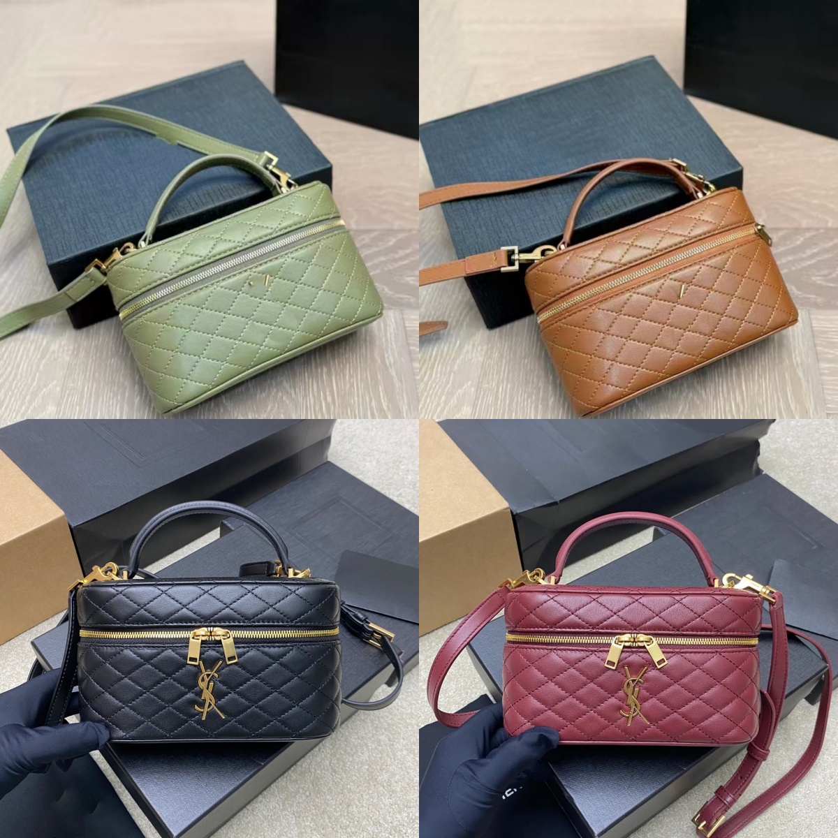 Designer bag luxury gaby makeup bag Shoulder Bag Evening Bags Convertible Multi-Way Bag Handheld Crossbody Bag Quilted Leather Box Bag Women's
