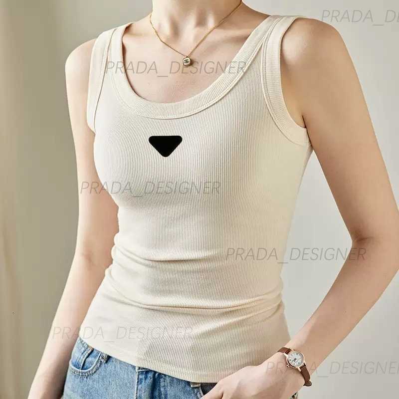 Womens Tanks Camis Designer Womens tank womens vest top Shirts Tank Top Fashion tshirt Summer sexy Sleeveless Cami Elastic Sport Knitted Tank luxury