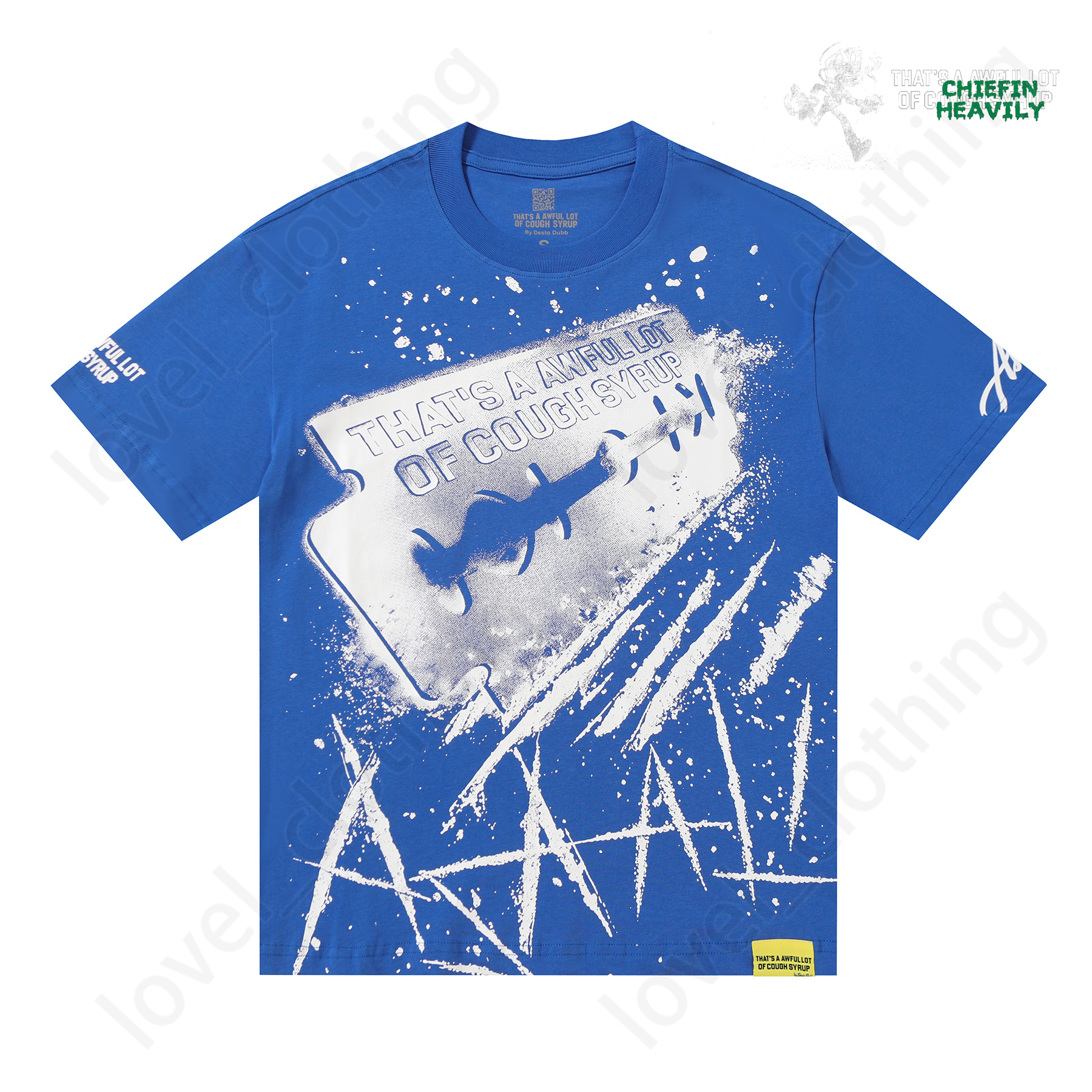 Designer Thats a awful lot of caugh syrup T Shirt Fashion Classic Mens Tshirt Beach Hipster Fabric Stree Printing High Quality Hip Hop Cough Tee cou