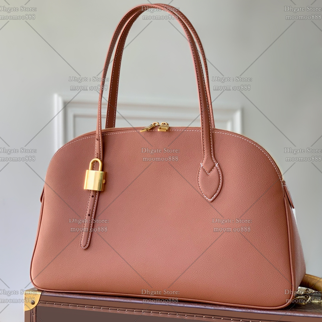 12A All-New Mirror Quality Designer Duffle Tote Bag Low Key Handle Bags for Women Luxury Handbags Genuine Leather Bag Brown Purse M26688