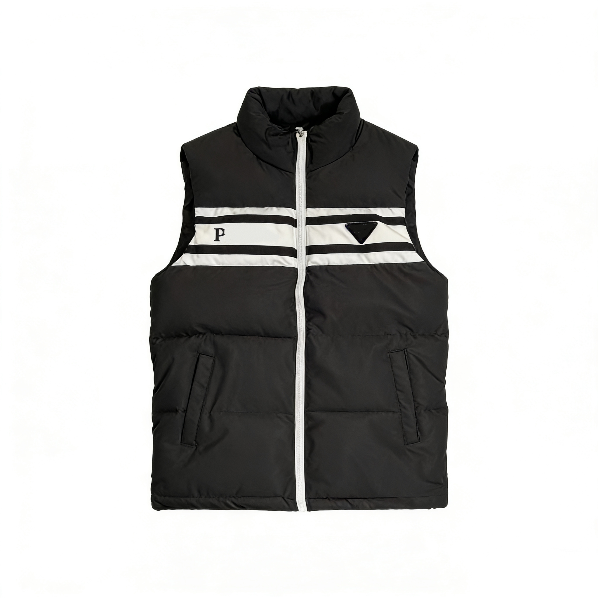 luxury designer men puffer jacket autumn winter down cotton jacket mens thicked cotton coats vest younth jackets couples stand collar knitted sleeve