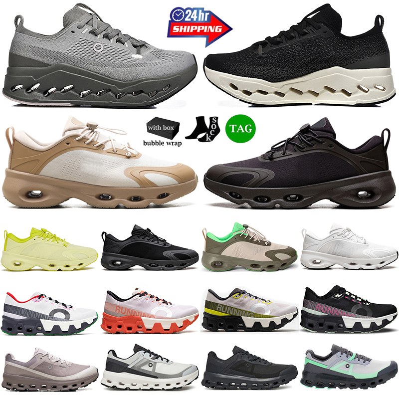 With Box Running Shoes cloudds solo Surfer monsters Pulse vista 2 Trainers Platform Designer Shoes Classic Black White Grey Breathable Mens Womens S