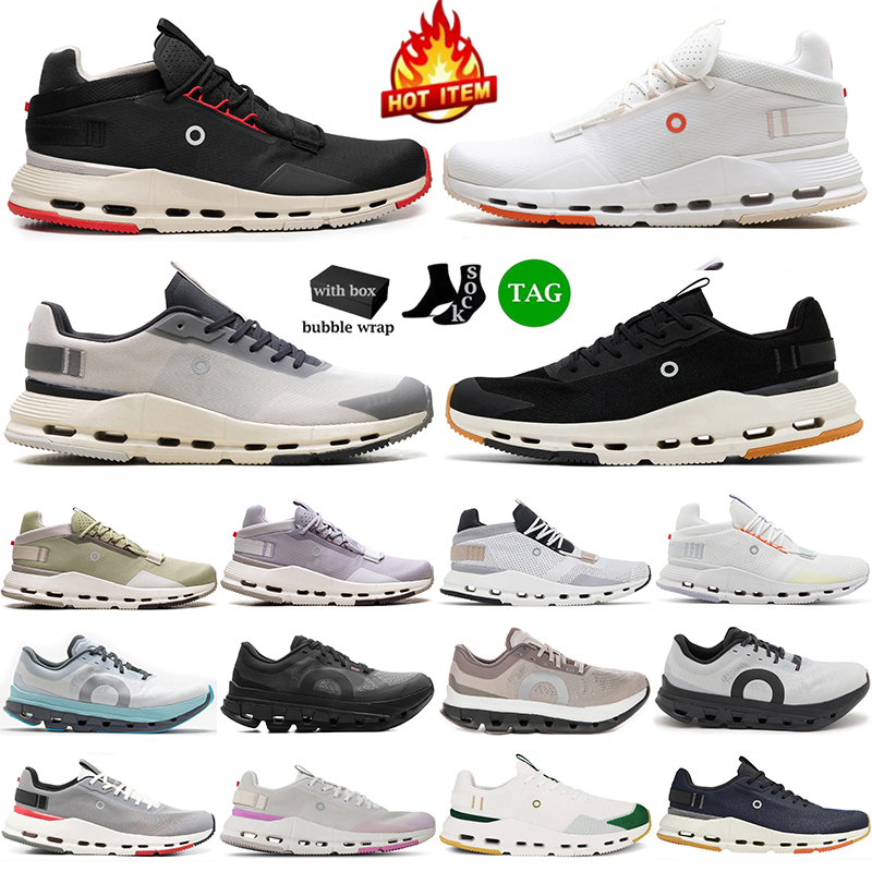 With Box Designer Cloudds nova 2 Running Shoes Mens Womens flyer 5 form 2 TT Sneakers Platform Runner Breathable Trainers Fashion Black White Casual