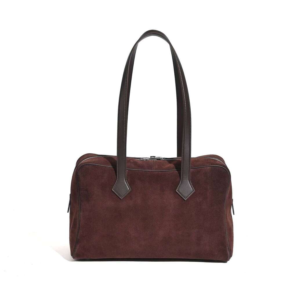 Leisure High Standard Of Comfort No Logo Women Totes Large Winter Nubuck Cowhide Leather Female Shoulder Bag St251214