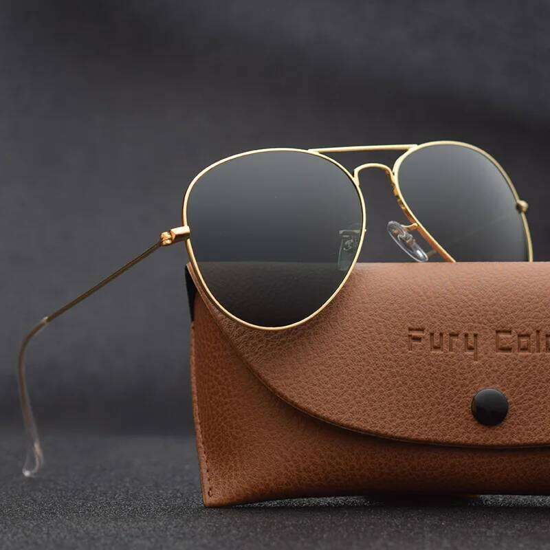 G15 Glass Lens Design Women Men 3025 Aviation Sunglasses Gradient Lenses Sun Glasses Uv400 Feminin Brand New Oculos Vintage