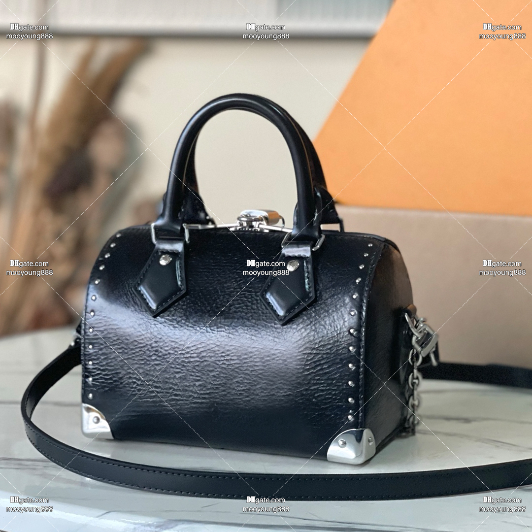 12A Upgrade Mirror Quality Designer Top Handle Bag Trunk 20 Handbags for Women Chain Bag Luxury Shoulder Bag Black Crossbody Purse with Box M27921