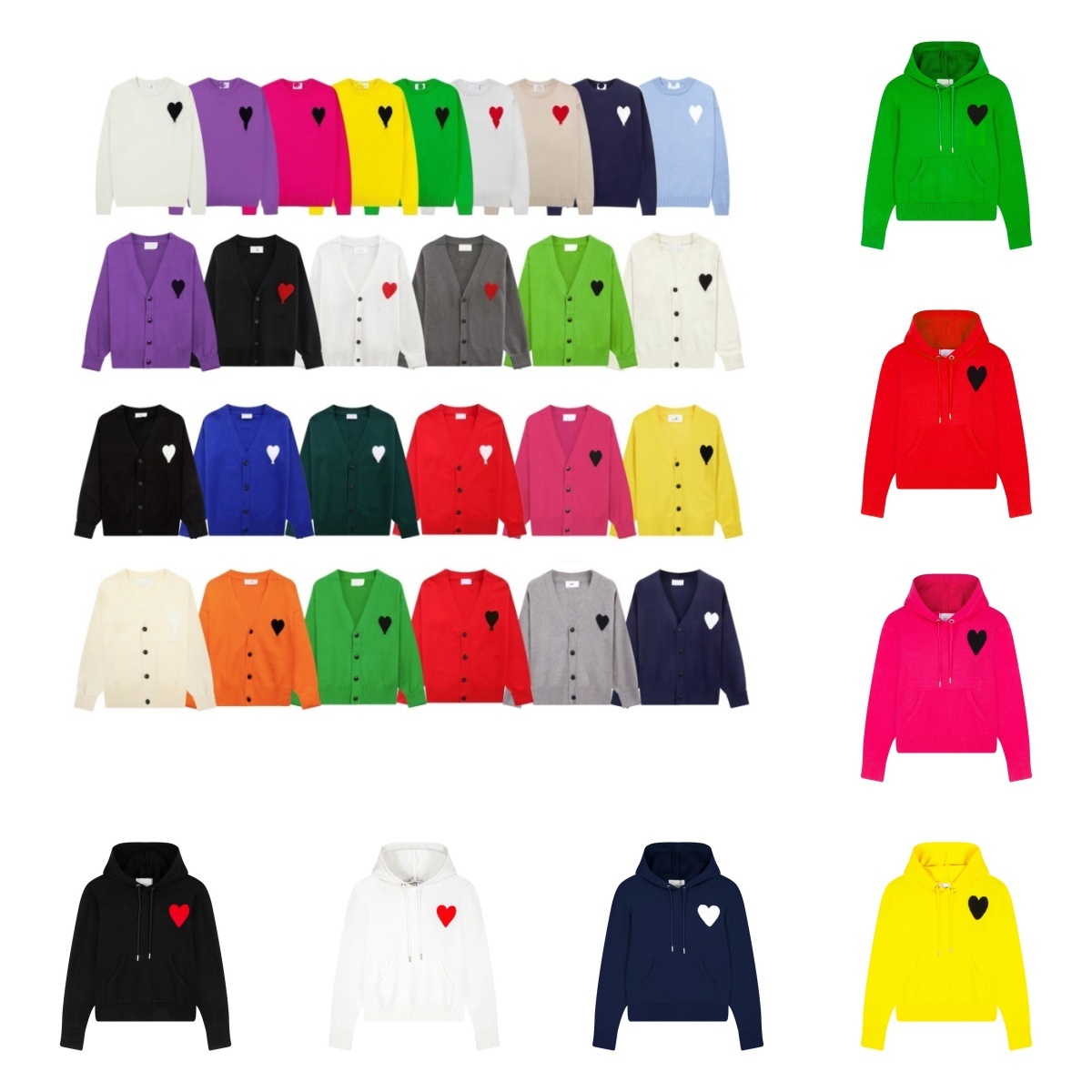 Mens sweaters women designer knitted sweaters pull homme love solid color embroidered round neck long sleeve knitted pullover