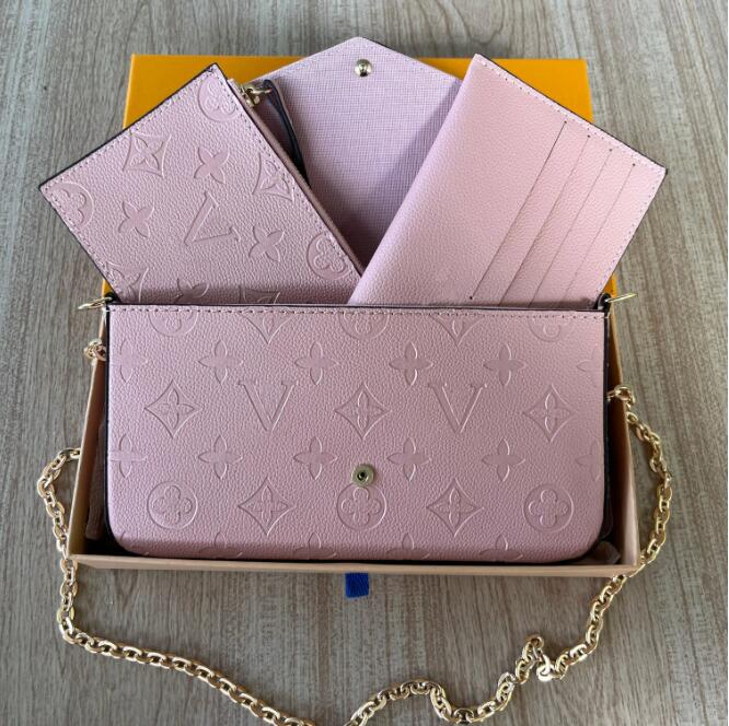 Luxury Designer Bag 3 Multi FELICIE POCHETTE Chain Bags Handbags Crossbody Purse Fashion Women Shoulder Bags Lady Totes Bag Woman Wallet woman backp