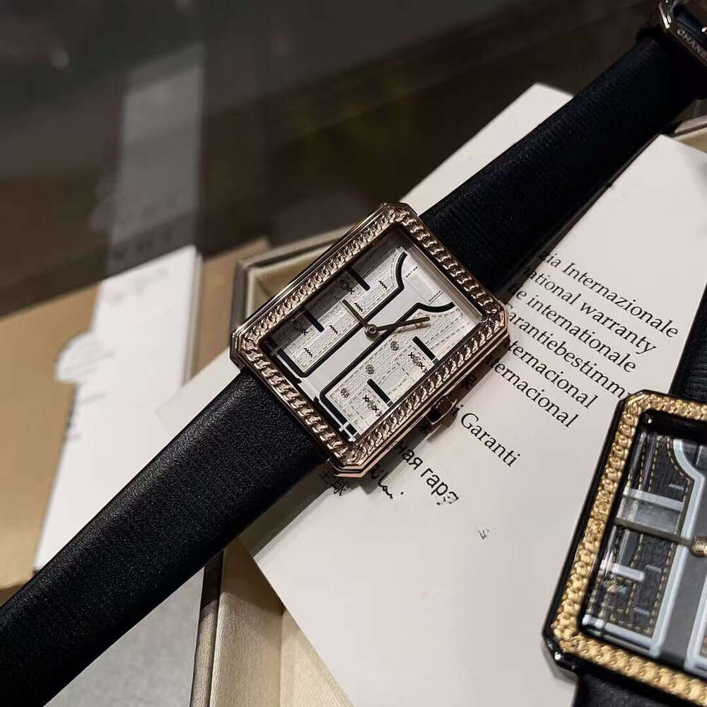 New CH boyfriend watch CC wrist watch double C watches chan watch Classic Sugar Cube Women's wrist watch Style BF watch Luxury Quartz Vintage S