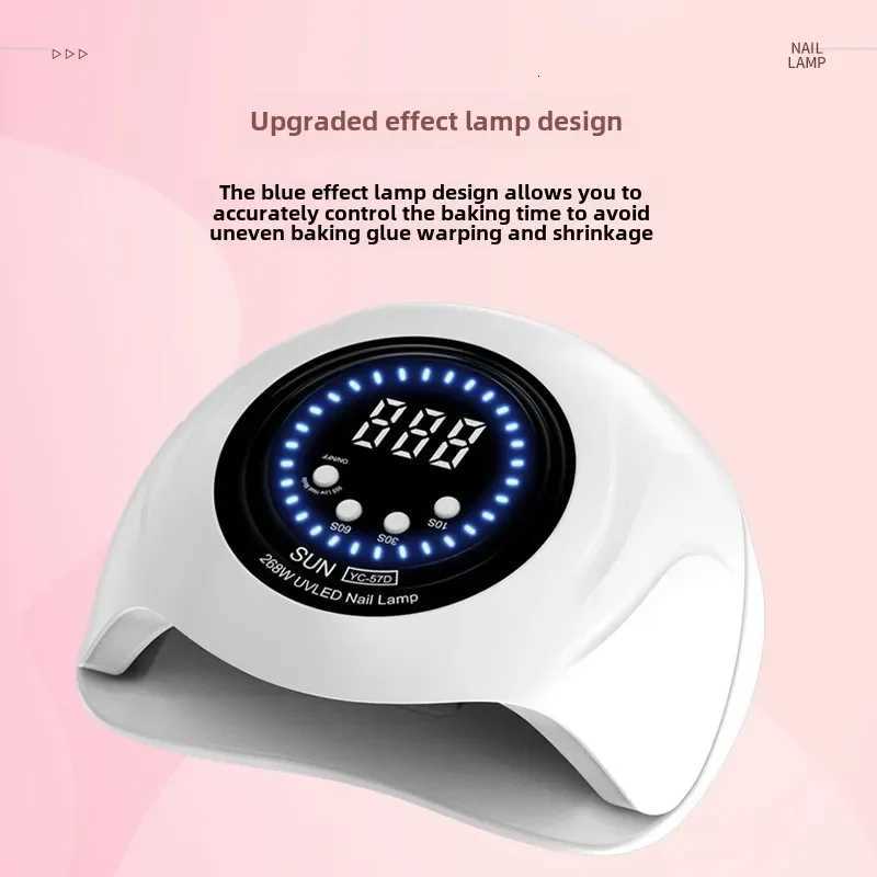 380W LED Nail Lamp for Gel Nails Fast Curing Dryer with 58 LEDS 4 Timers Professional UV Light for Home Salon Nail Art ToolsT251216-image-1088553065