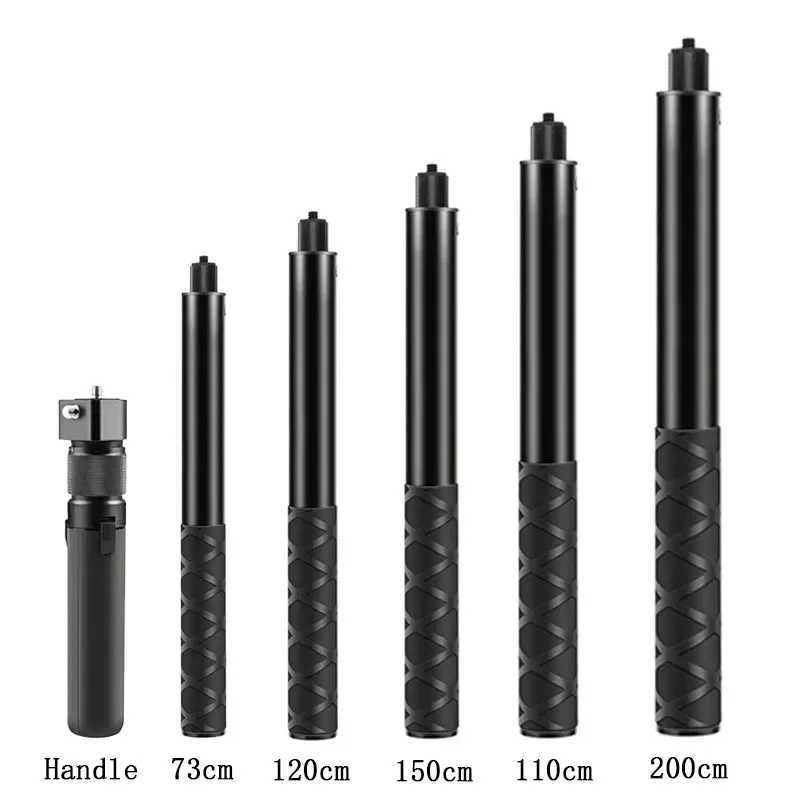 Selfie Stick Bundle Handle for Insta360 X4 X3 X2 12 11 10 9 DJI Action 4 3 SJCAM Camera Bullet Time Invisible Selfie Stick G251216-image-1088569651