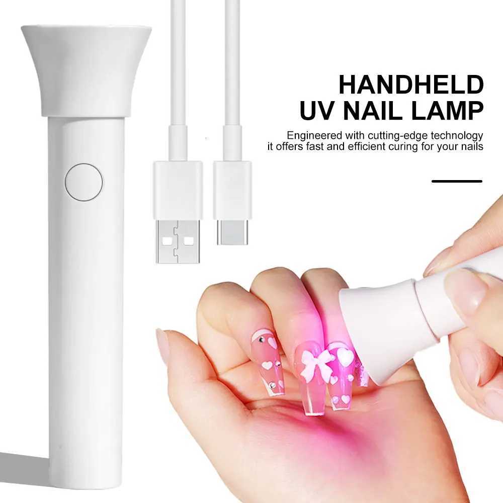 Nail UV LED Lamp Dryer Portable Rechargeable Flashlight UV Light for Drying Nails Gel Polish Lamps Machine Pin Cure ToolsT251216-image-1088553953