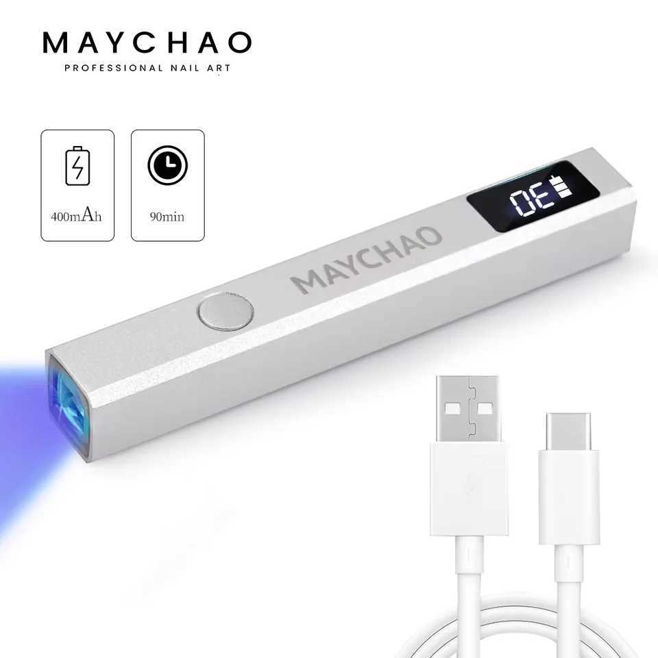 MAYCHAO 1PC Mini LED Light New Nail Dryer Machine For All Gel Nails Flashlight Portability Nail Lamp Nail Art ToolsT251216-image-1088551382