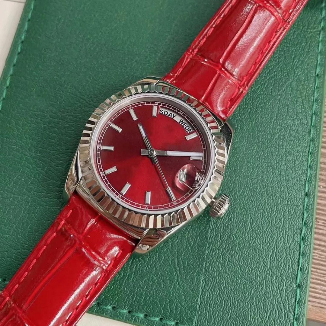 Montre de luxe en or pour hommes et femmes, mouvement de styliste, matériau automatique de luxe, étanche, montre en acier inoxydable de 36 mm, br