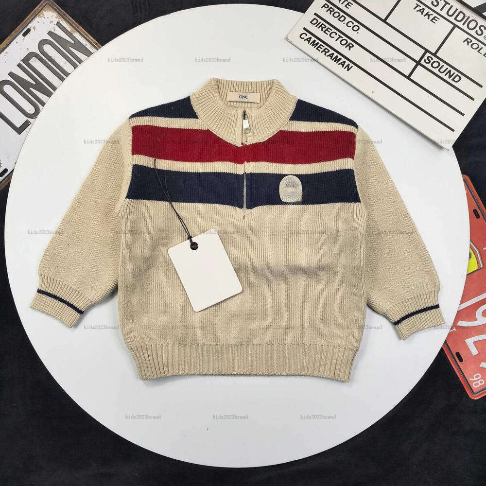 Nouveau pull bébé fermeture éclair design sweat à capuche pour enfants filles garçons col roulé pull enfant doux pour la peau et non irritant A83