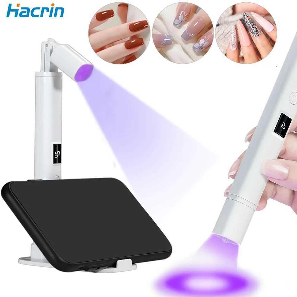 UV Lamp for Nail 2 in 1 Nail Lamp Portable Nail Dryer Stand Hold Handheld UV LED Nail Lamp for Home Salon Mini Nail Drying LightT251216-image-1088553928