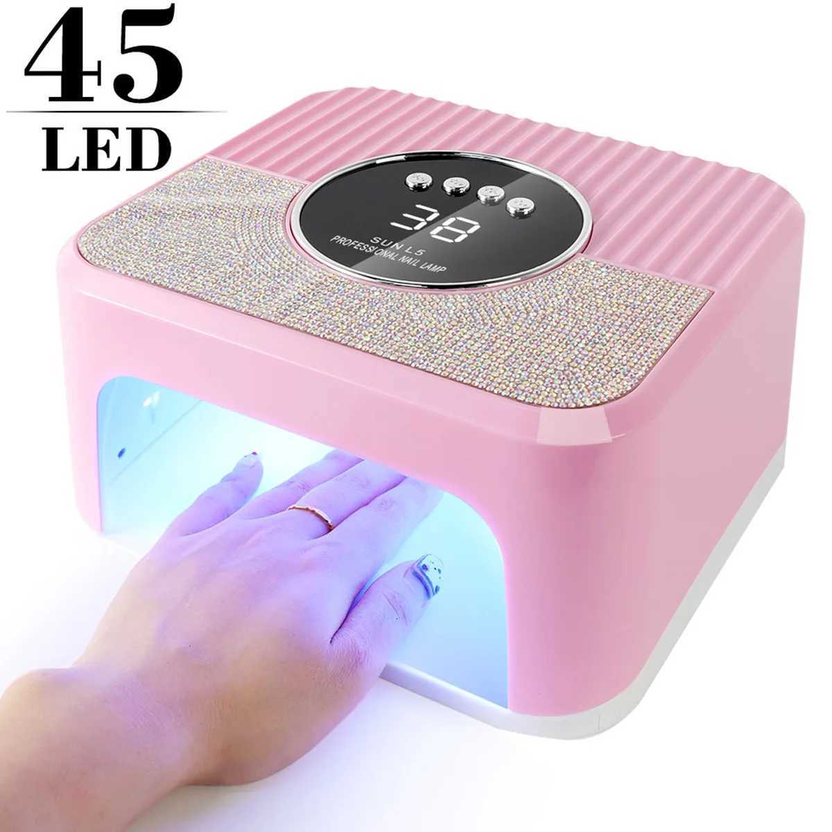 sunL5 260W Professional Nail Dryer 45 eds Nail Dryer UV Lamp for Curing All Gel Nail Polish Motion Sensing Manicure Pedicure T251216-image-1088551615