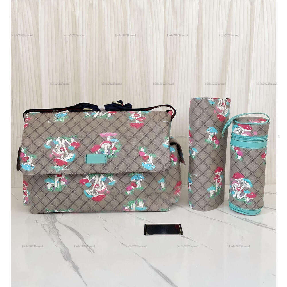 Nouveau bébé sacs à couches motif champignon enfants Nappy Stacker trois pièces ensemble concepteur bébé produit enfant en bas âge sac A384X11N19
