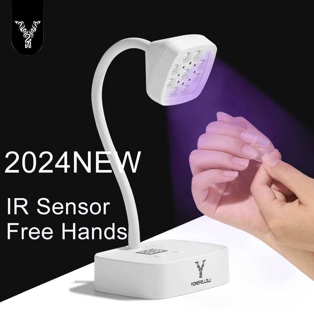 YOKEFELLOW Gel x Nail Lamp UV Led Nail Lamp for Curing Gel Nail Polish and Nail Tips Rechargeable Cordless Auto Sensor GoosenecT251216-image-1088553172