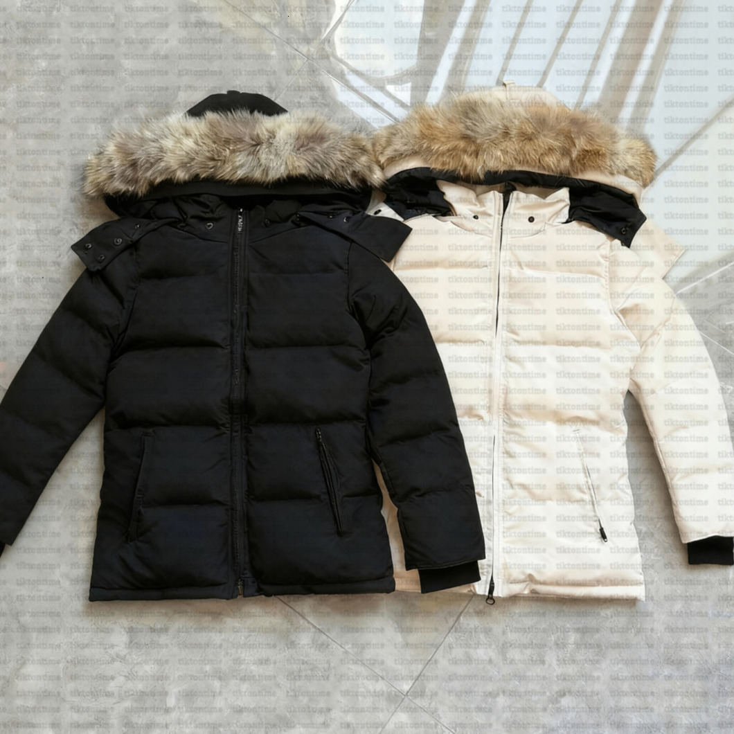 Down Jacket canada Designer Womens Puffer Jackets Winter Parka Coat Real Wolf Fur Outdoor Wyndham Windbreaker Outerwear Removable Hooded jacket 01