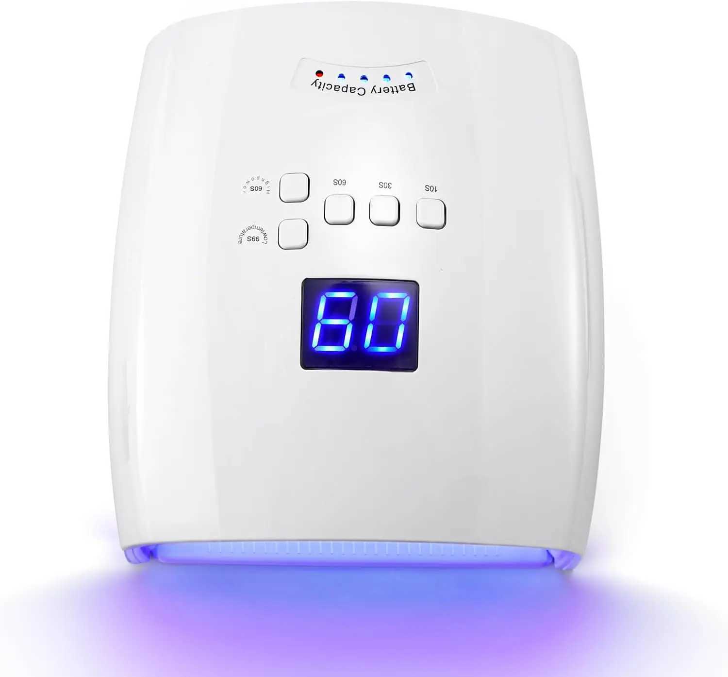 Rechargeable UV LED Nail Lamp 66W Lamp for Manicure with LCD Screen 4 Timer Settings Nail Art Manicure Tools for Home and SalonT251216-image-1088553781