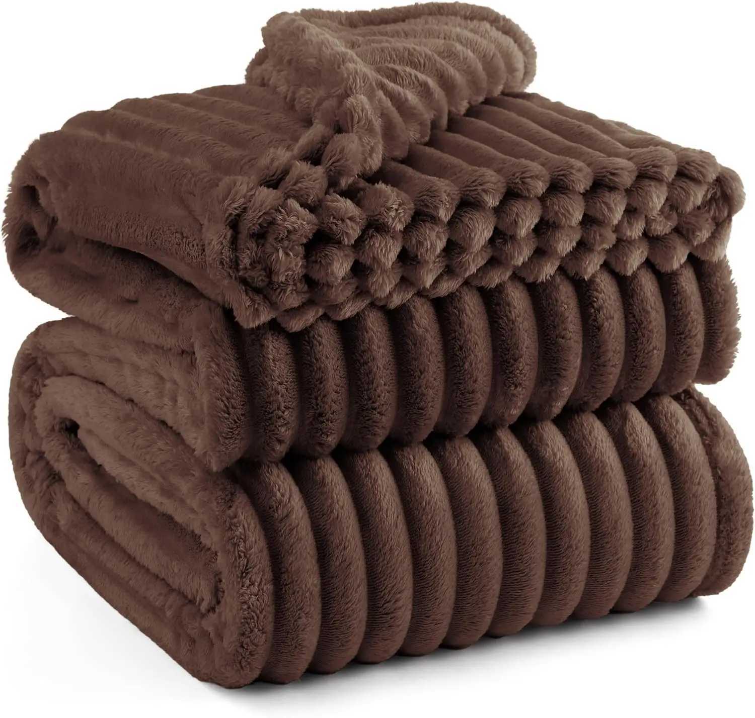 Coffee Fleece Blanket for Couch - GentleSoft Cozy Soft Blankets for Women Cute Small Throws for Girls H251216-image-1088600362
