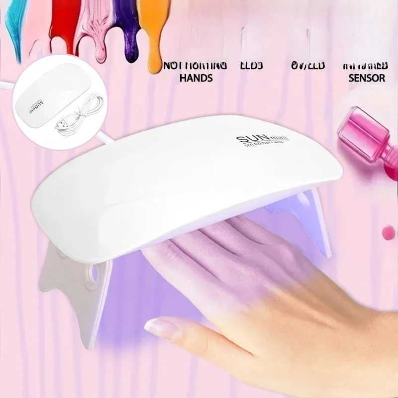 Mini Nail Polish Glue Drying Baking Lamp USB Interface Folding Mouse Lamp Small Nail LampT251216-image-1088553001
