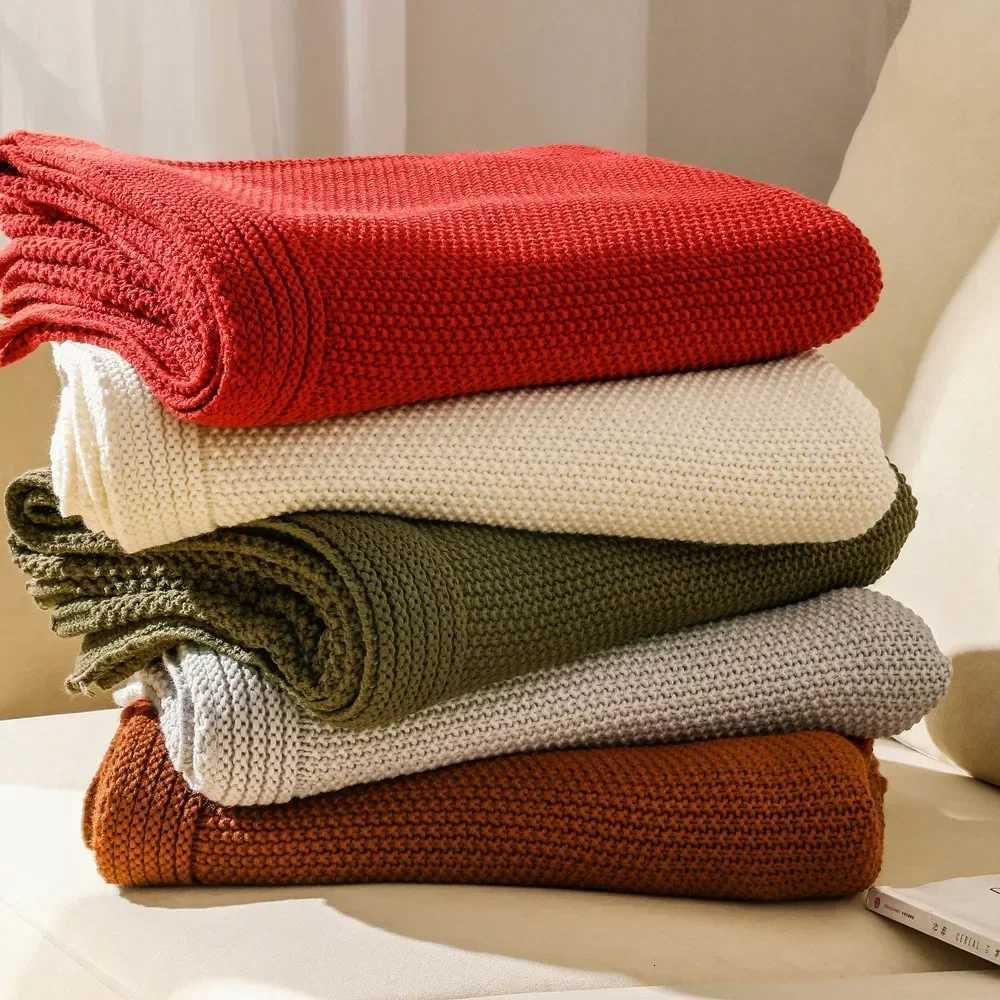 Thickened Knitted Wool Blanket For Beds Solid Color Sofa Cover Nap Throw Blanket Soft Shawl Cozy Warm Casual Bed Cover Big Size H251216-image-1088600521