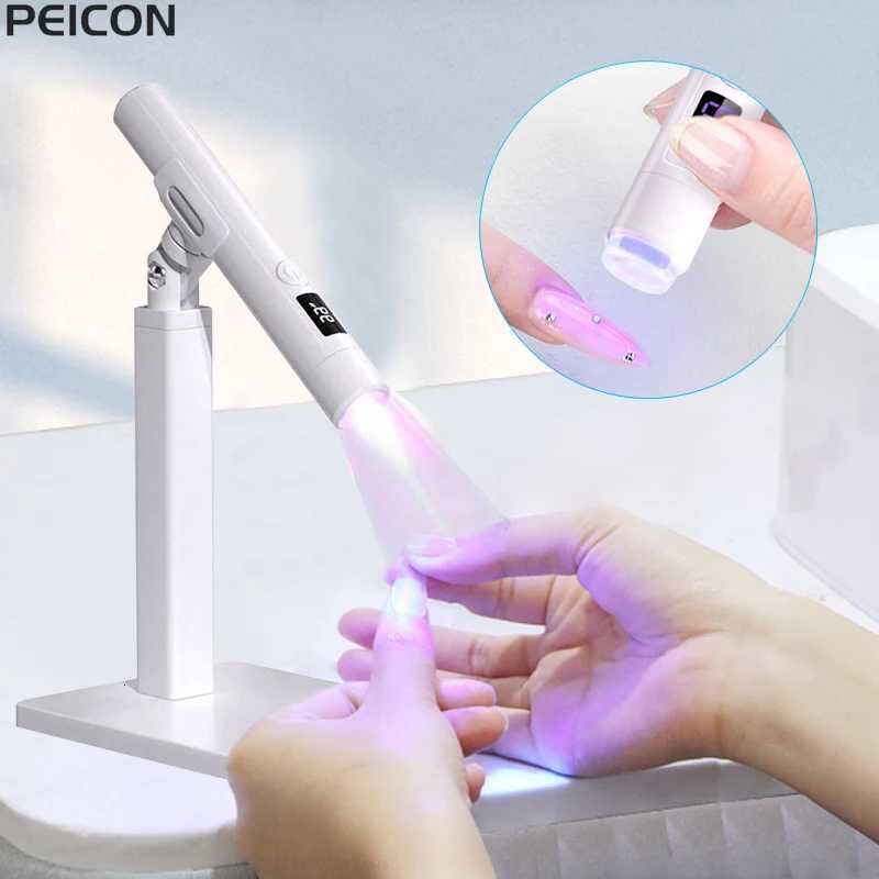 UV LED Nail Lamp Ultraviolet Nail Dryer Stand Lamp Professional Nail Drying Lamp for Manicure Nail Art Mini Portable Nail LightT251216-image-1088551767