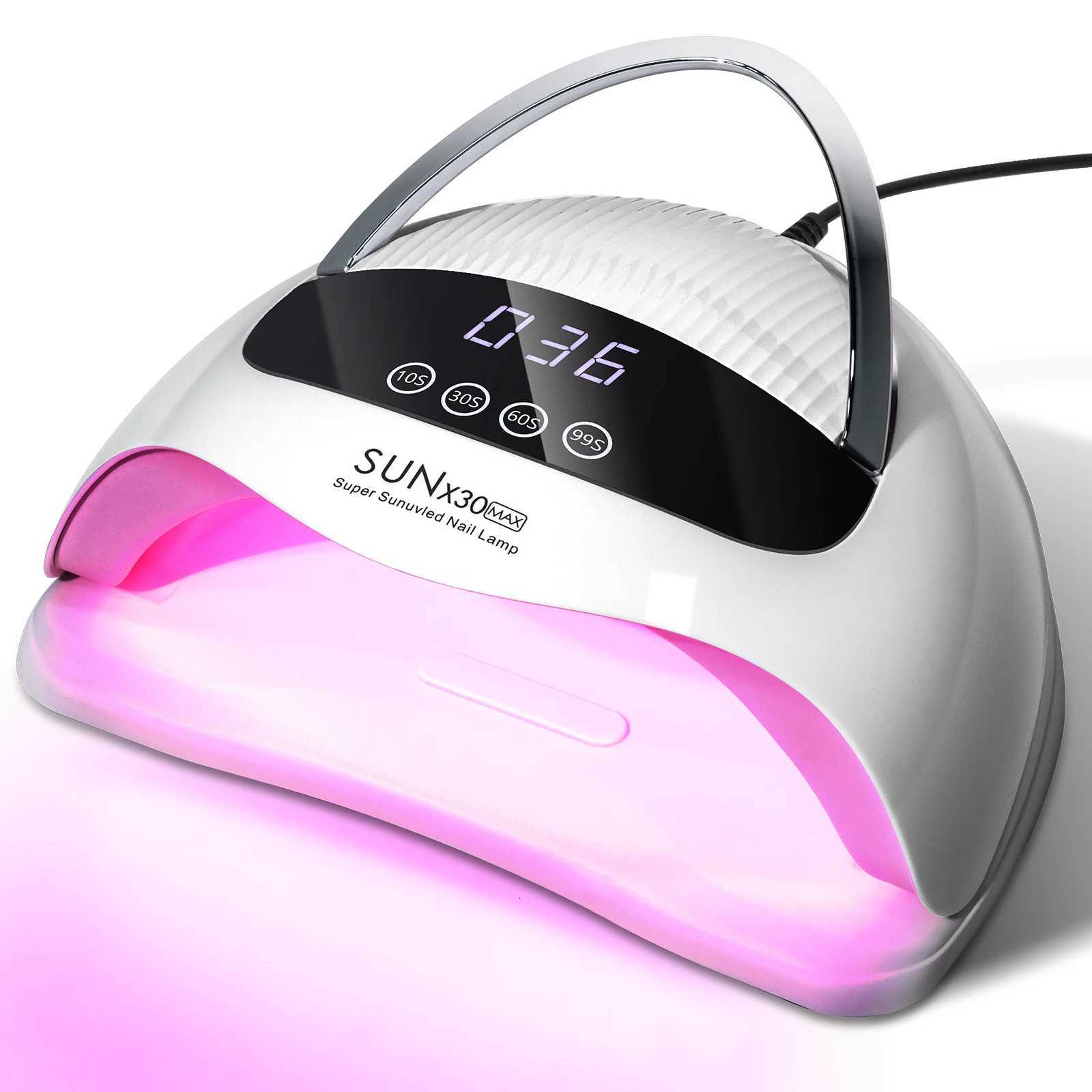 Professional 90 LED UV Nail Lamp For Nails Gel Polish With 4 Timer Setting HD Display Screen Auto Sensor Nail Dryer ToolT251216-image-1088554725