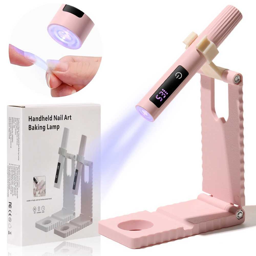 Timerable Nail UV LED Dryer Touch Lamp Rechargeable Flashlight UV Light Drying Nails Gel Polish Lamps Quick drying Cure ToolsT251216-image-1088552760