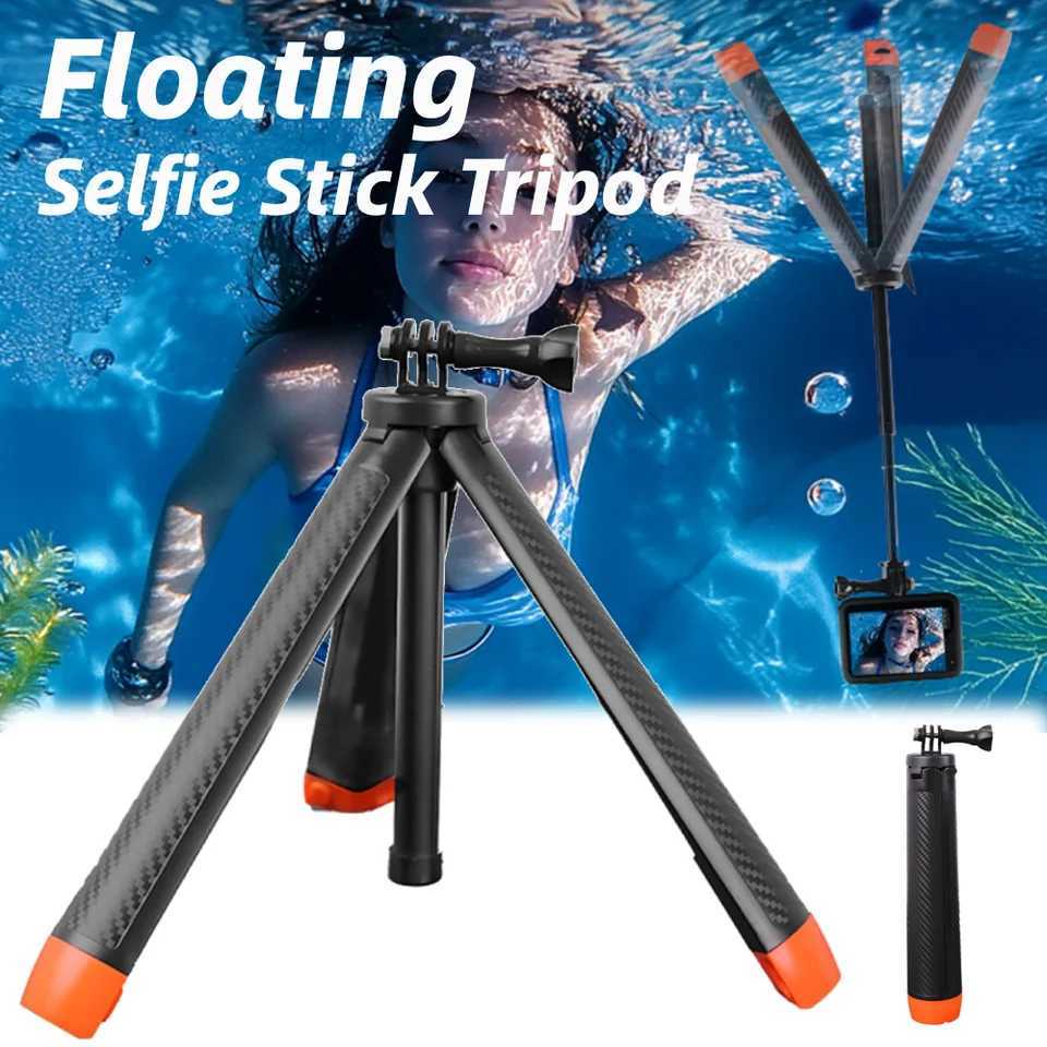 4in1 Floating Selfie Stick Tripod Camera Stand for Action Camera Accessories G251216-image-1088571048